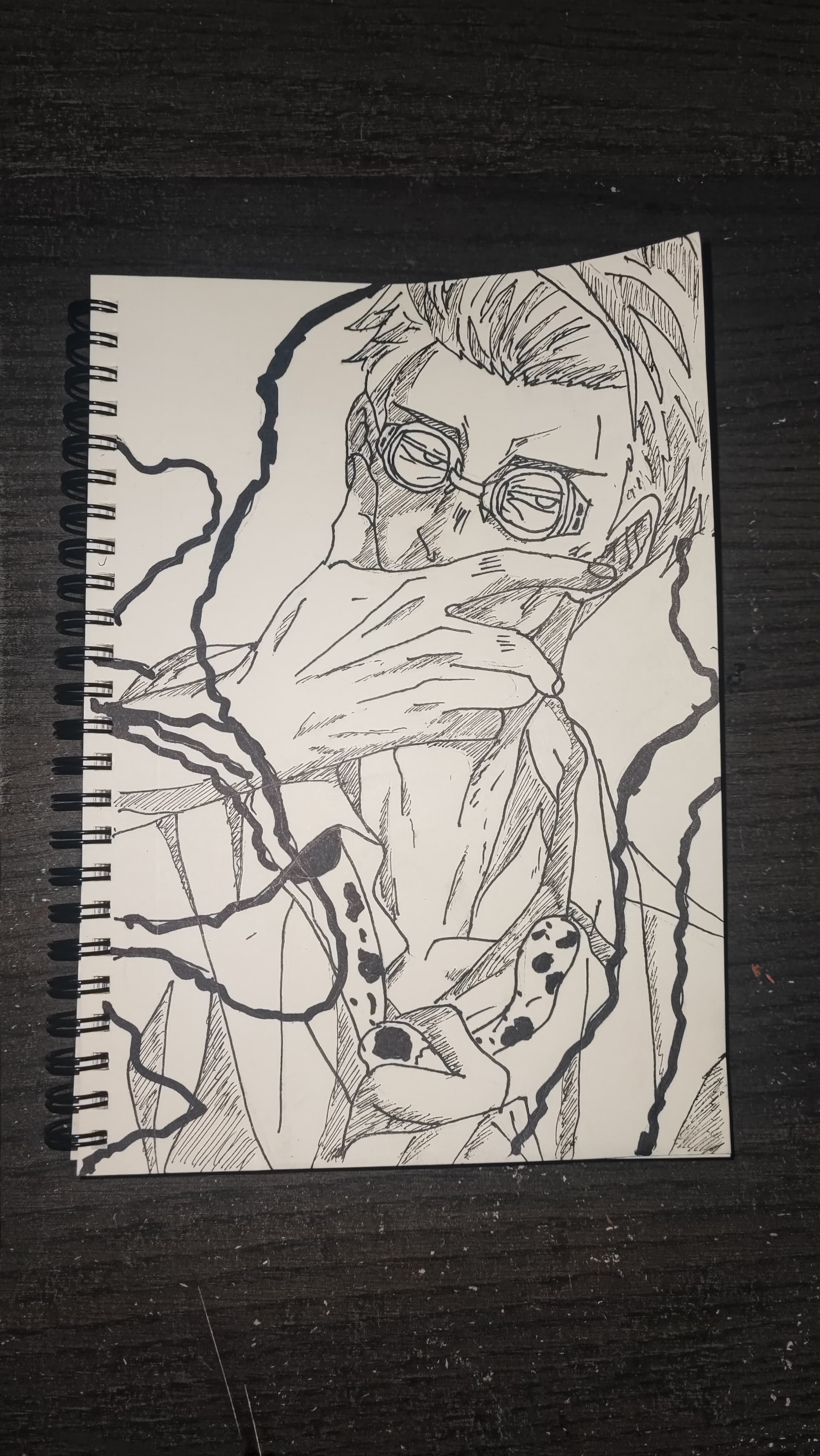 Nanami Kento ink drawing
