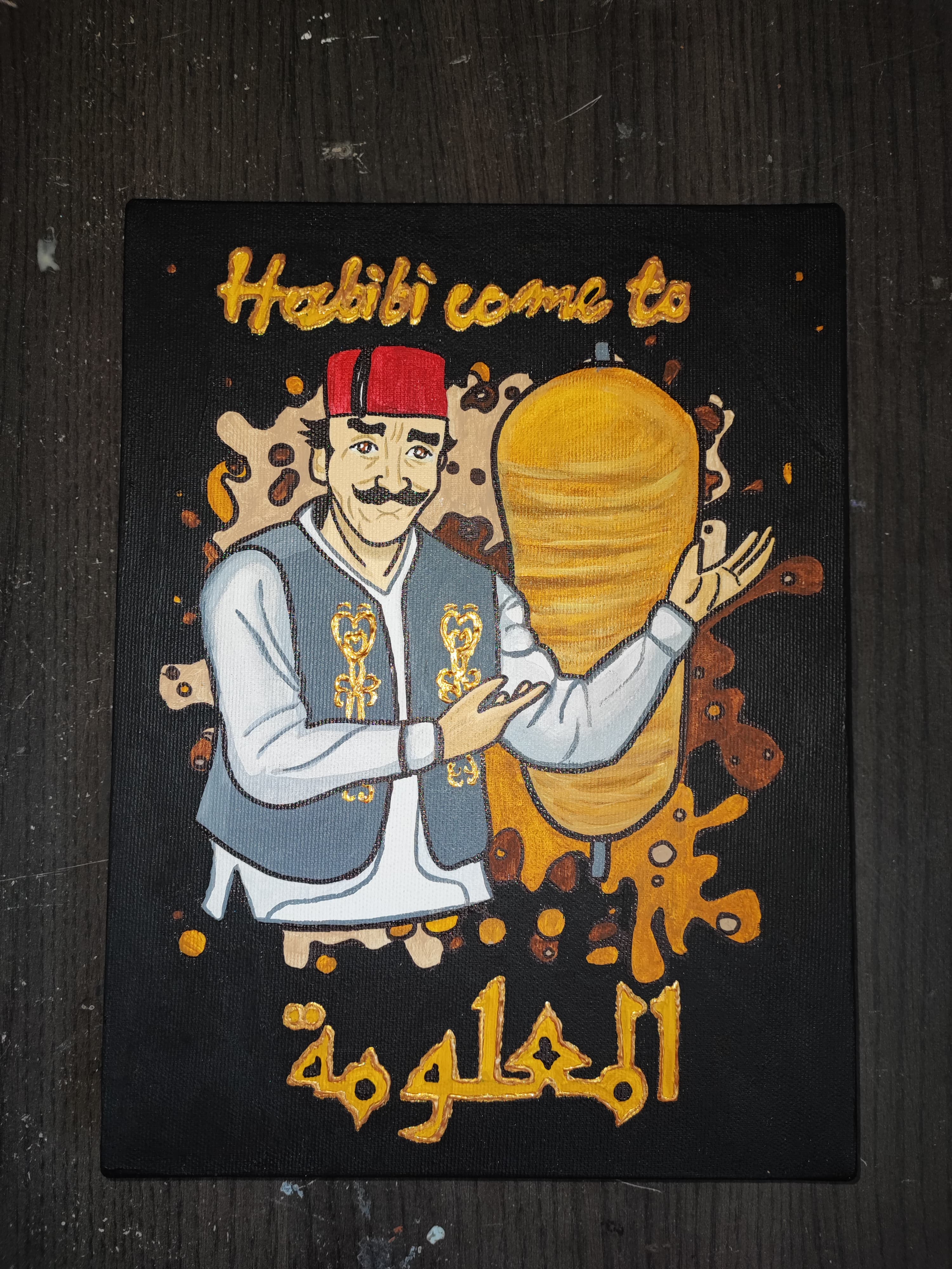 Custom Kebab shop painting