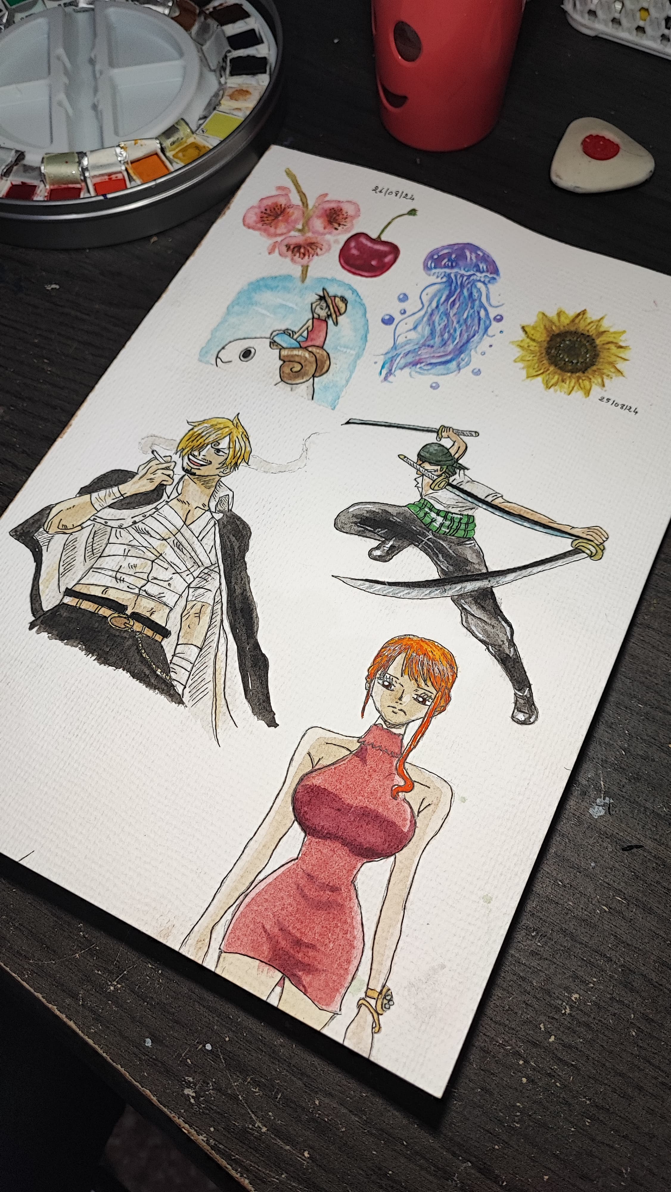 Watercolor paintings