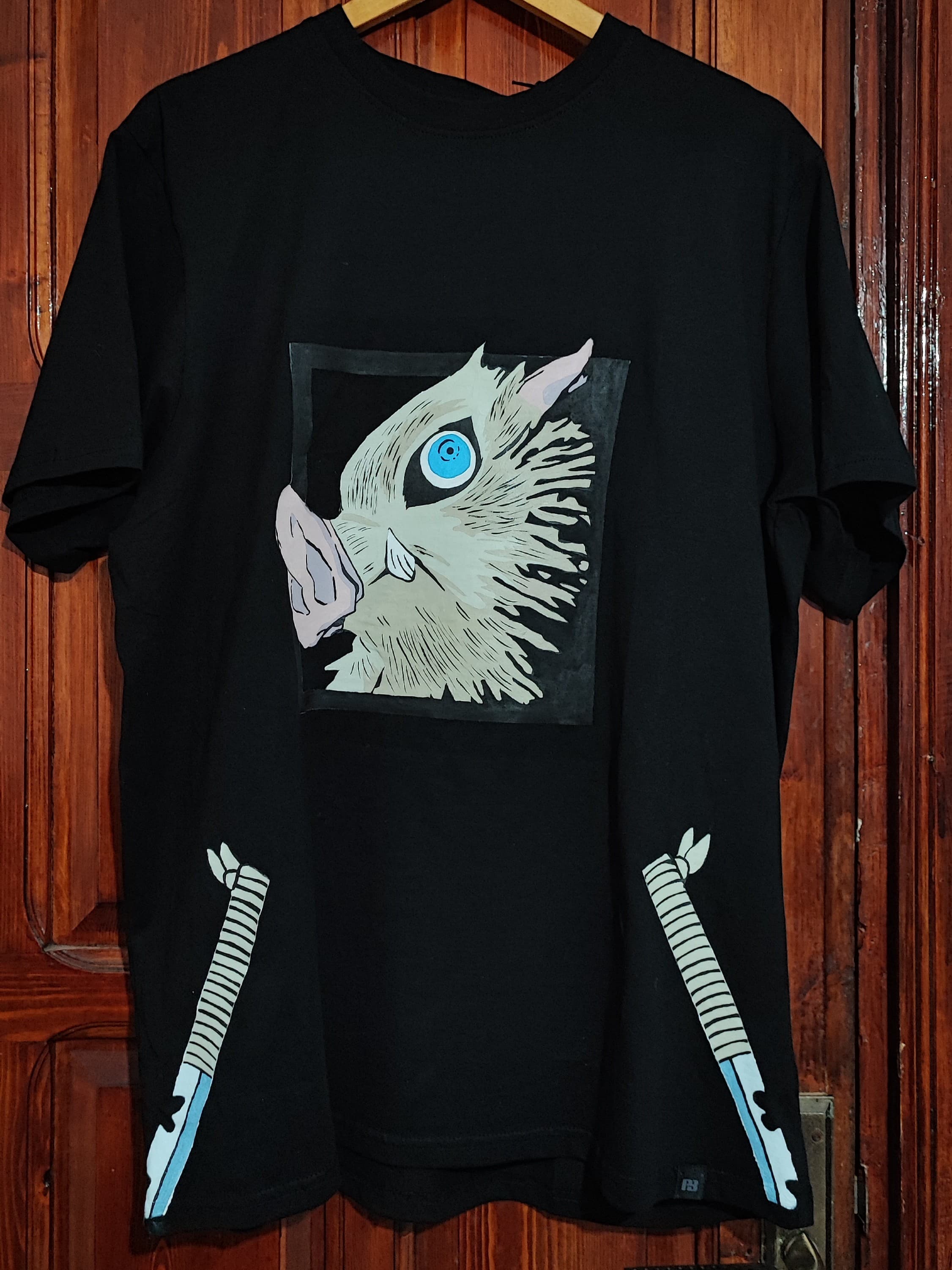 Inosuke Demon slayer Hand painted Tshirt